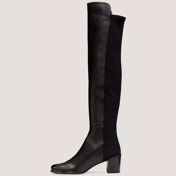 Stewart Weitzman, OTK, City Block Boot, Color: Black, Size 7.5 - Picture 3 of 12